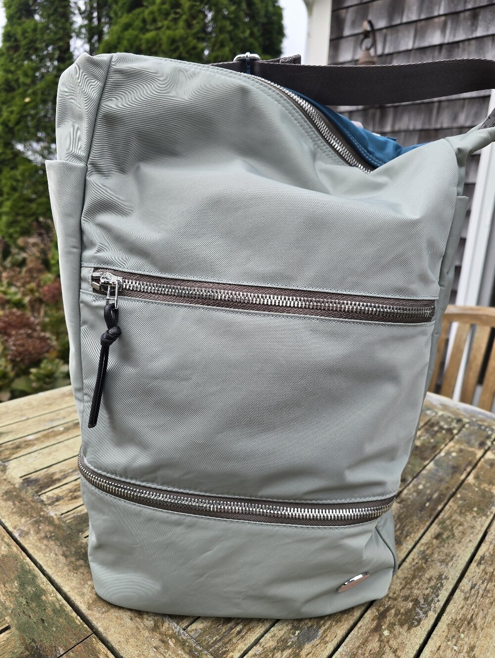 shortyLOVE Boxer Large Backpack - Slate/Teal - Convertible Hobo